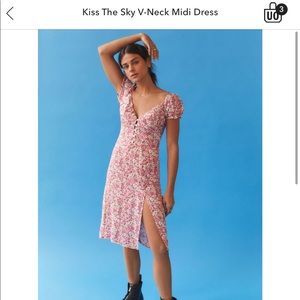 Kiss the sky v-neck midi dress from urban outfitters